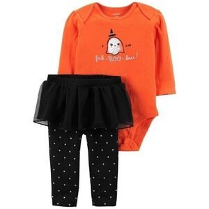 Baby Girls CARTER's 2-Pc Halloween costume Bodysuit & Tutu Pants Set12mo NWT